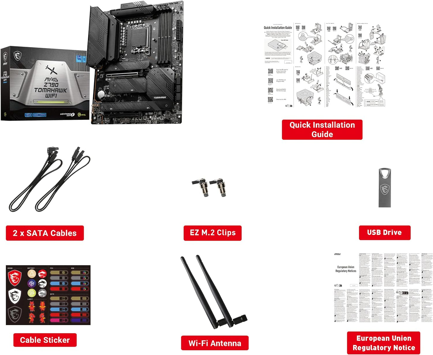 MSI MAG Z790 Tomahawk GAMING WIFI DDR5 LGA 1700 (Intel 12th, 13th, 14th Gen)