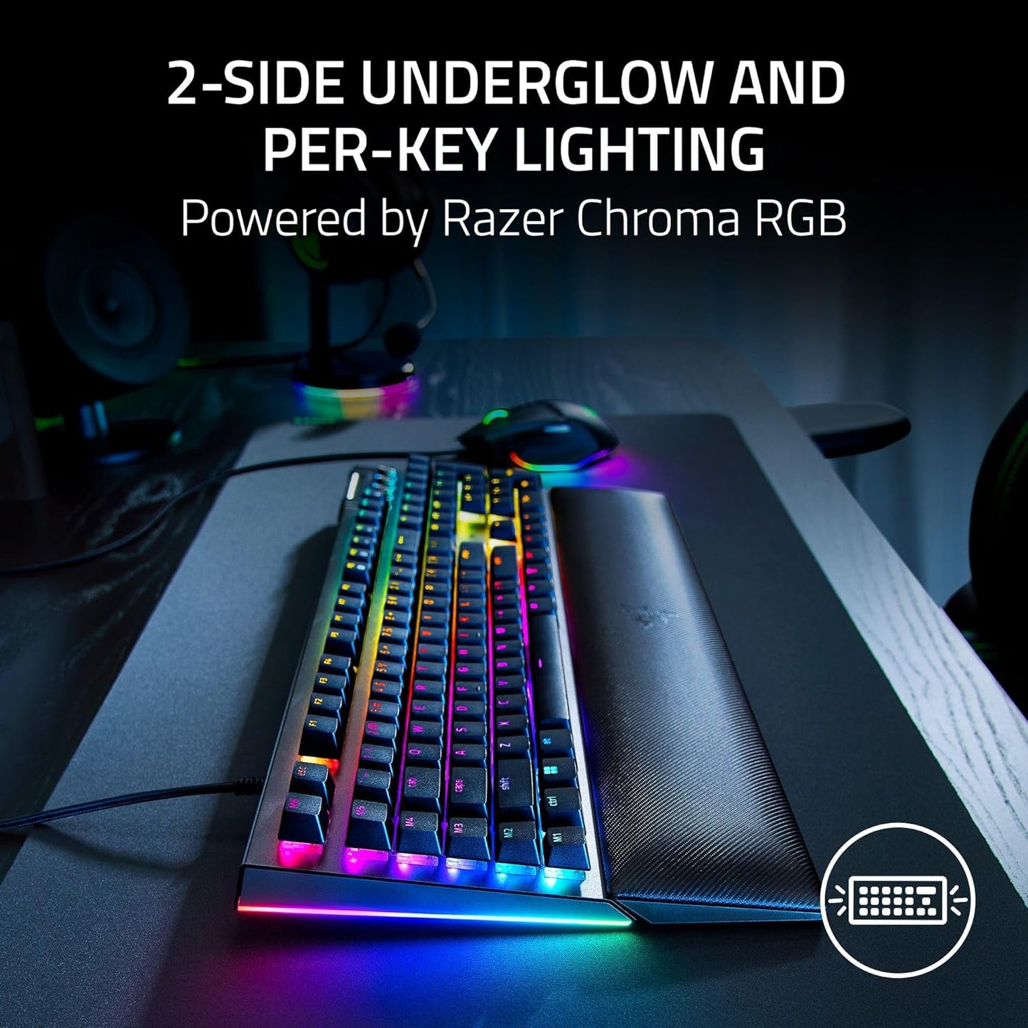 Razer Blackwidow V4 RGB USB Teclado Mecanico Yellow Switch