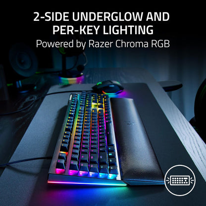 Razer Blackwidow V4 RGB USB Teclado Mecanico Yellow Switch