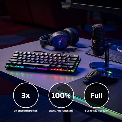 HyperX Alloy Origins 60 RGB USB-Cable Teclado Mecanico 60%