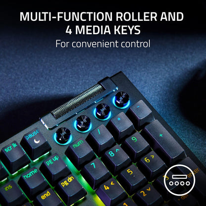 Razer Blackwidow V4 RGB USB Teclado Mecanico Yellow Switch