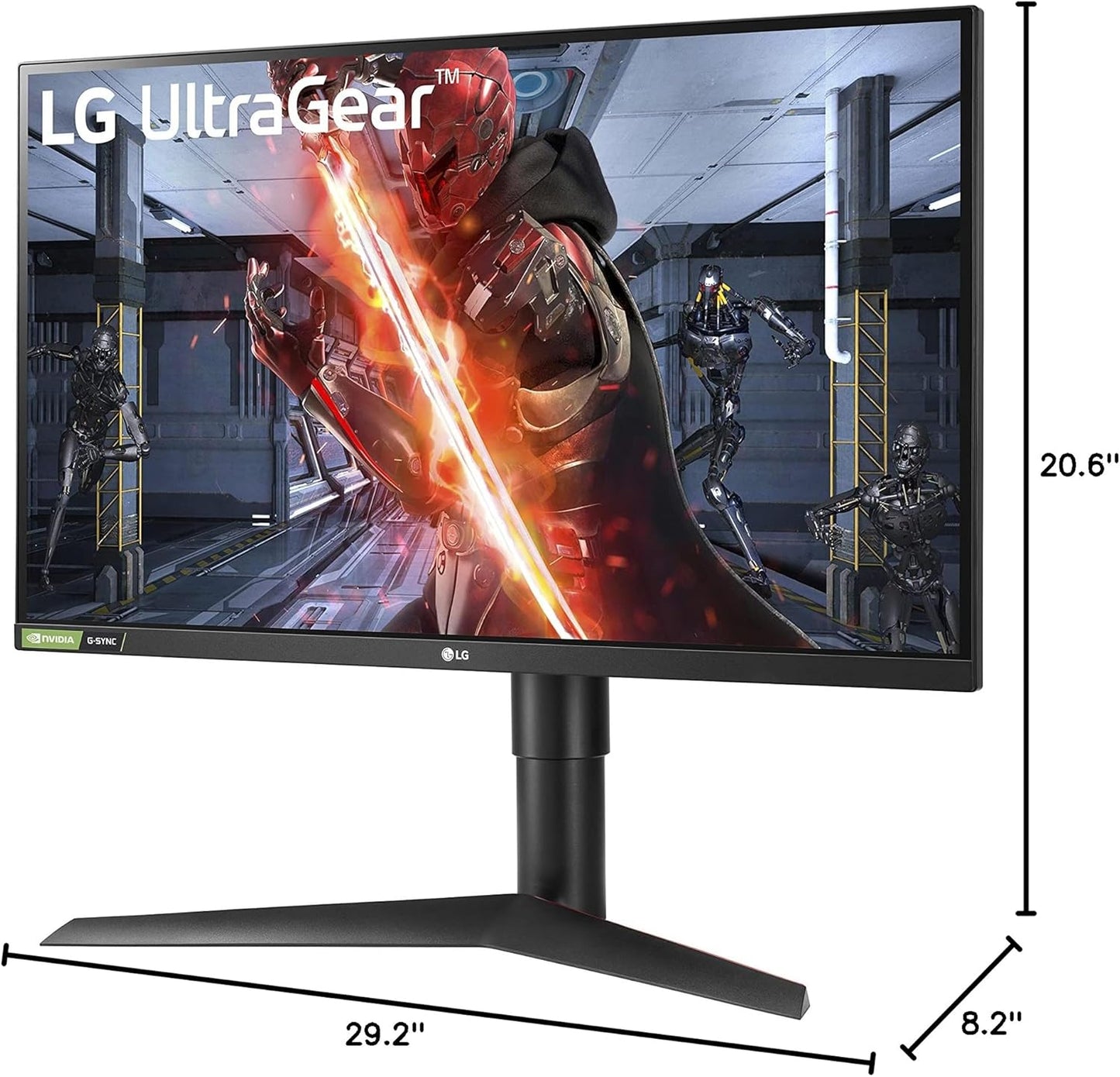 LG UltraGear 27'' QHD 1440P HDR 10 Monitor (27GL83A-B ) 144Hz 1ms IPS