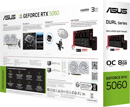 ASUS Dual RTX 5060 8GB OC White Edition