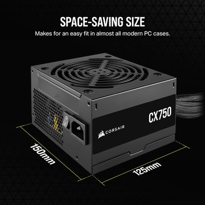 CORSAIR CX750 POWERSUPPLY 750W NO MODULAR 80 BRONZE PLUS