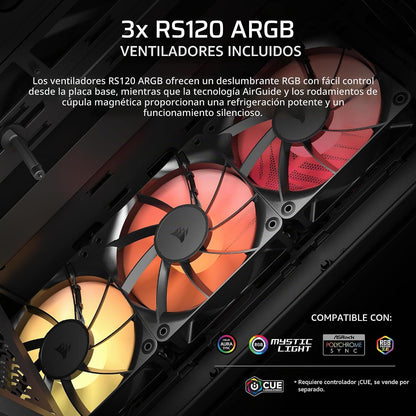 CORSAIR 3200D AIRFLOW RGB BLACK MID-TOWER ATX CASE