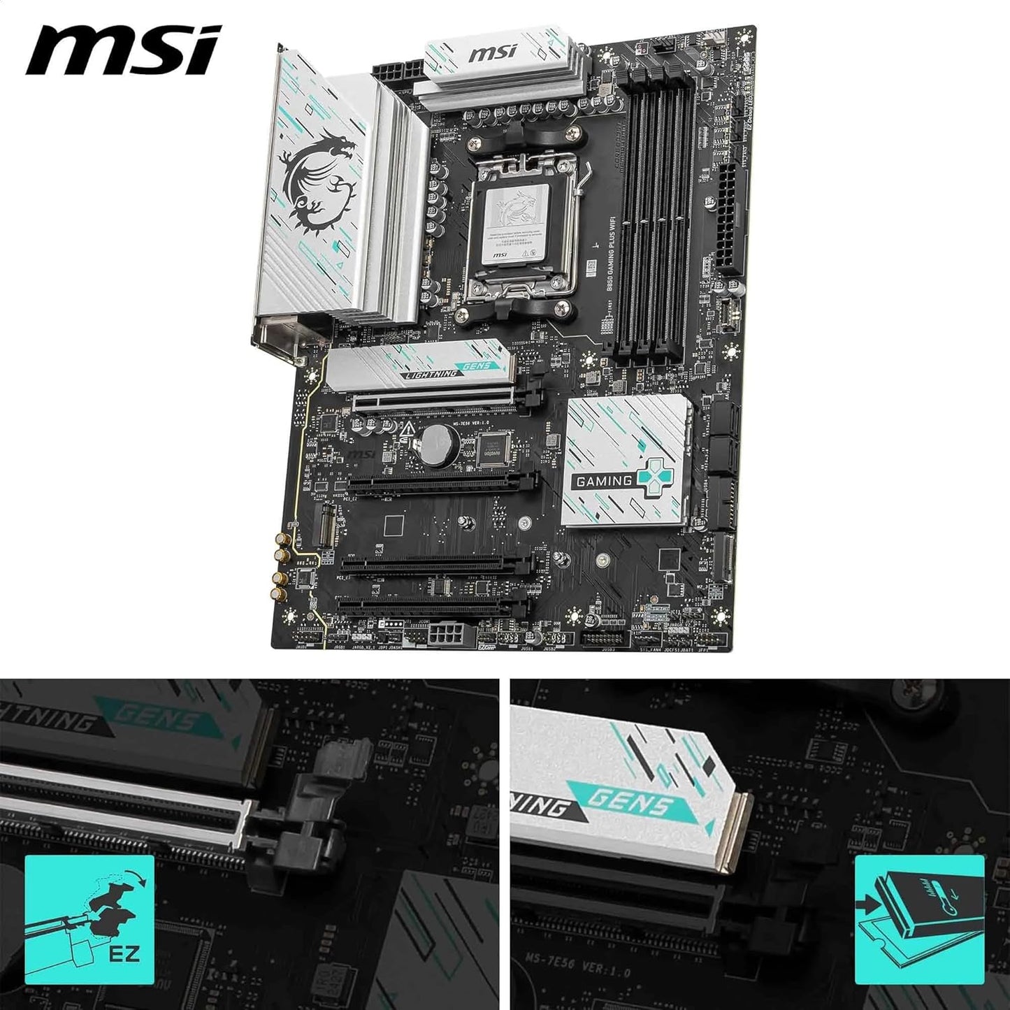 MSI B850 Gaming Plus WIFI7 AM5 DDR5