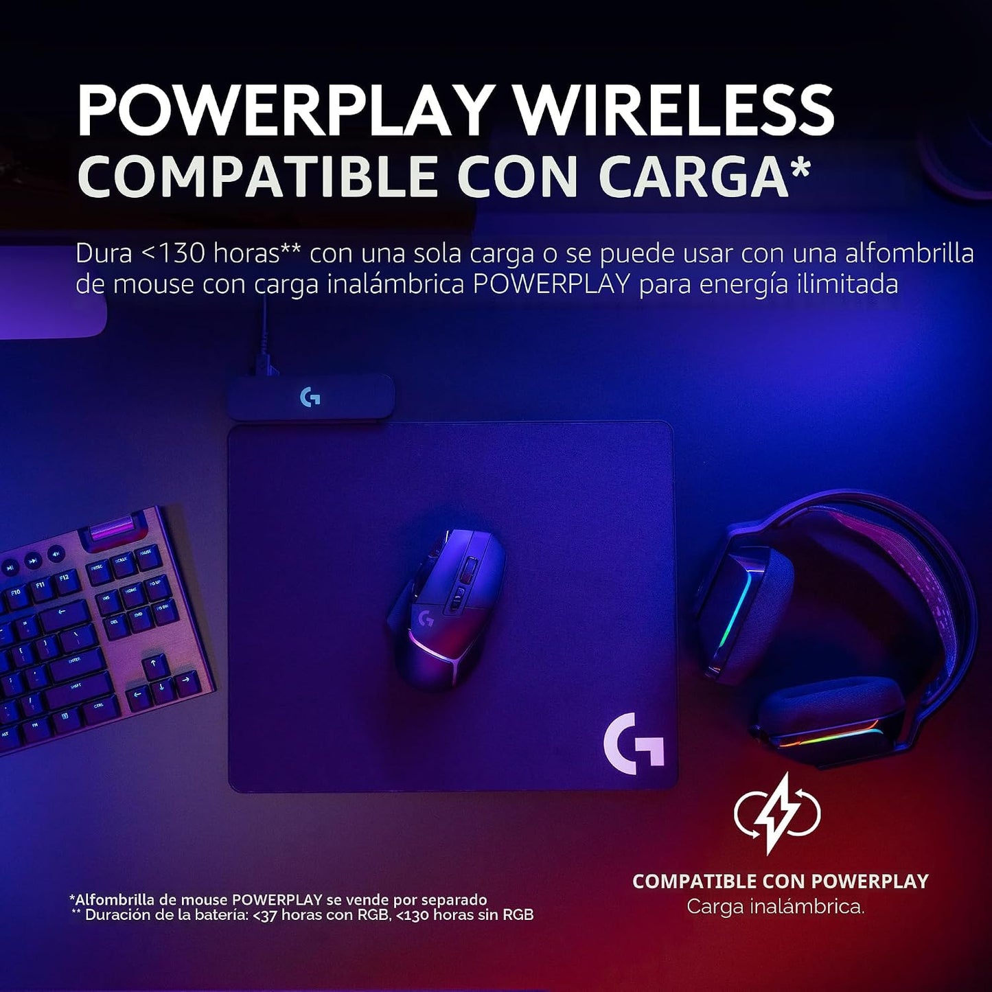 Logitech G502 X Plus Inalambrico Mouse 25K DPI RGB