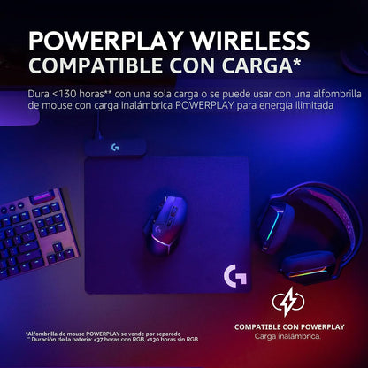 Logitech G502 X Plus Inalambrico Mouse 25K DPI RGB