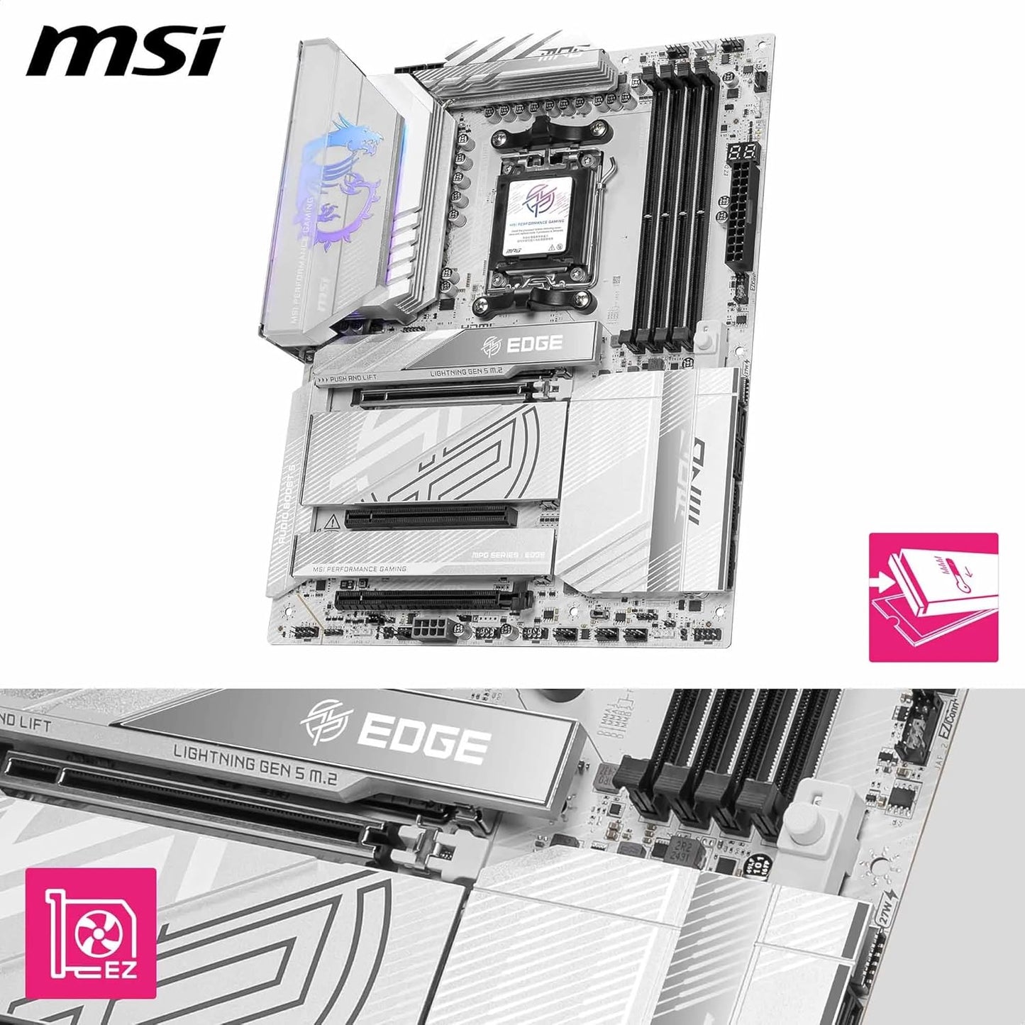 MSI X870E Edge Ti WIFI7 AM5 DDR5