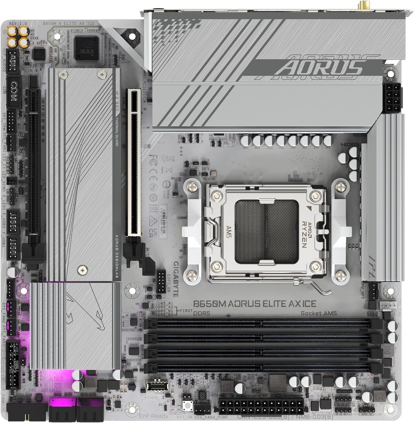 Gigabyte B650M AORUS Elite AX ICE AM5 DDR5 Micro-ATX