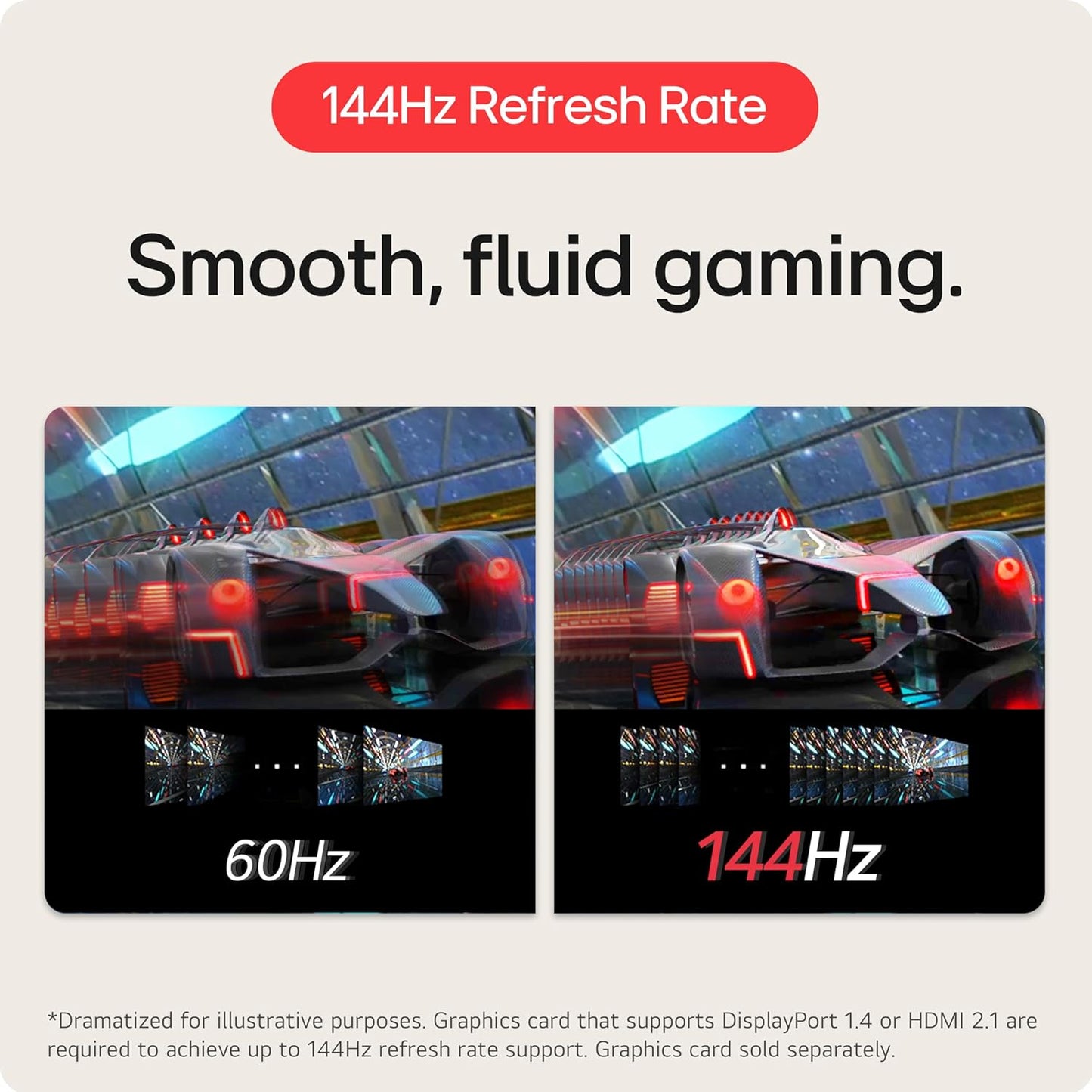 LG UltraGear 27'' QHD 1440P HDR 10 Monitor (27GL83A-B ) 144Hz 1ms IPS