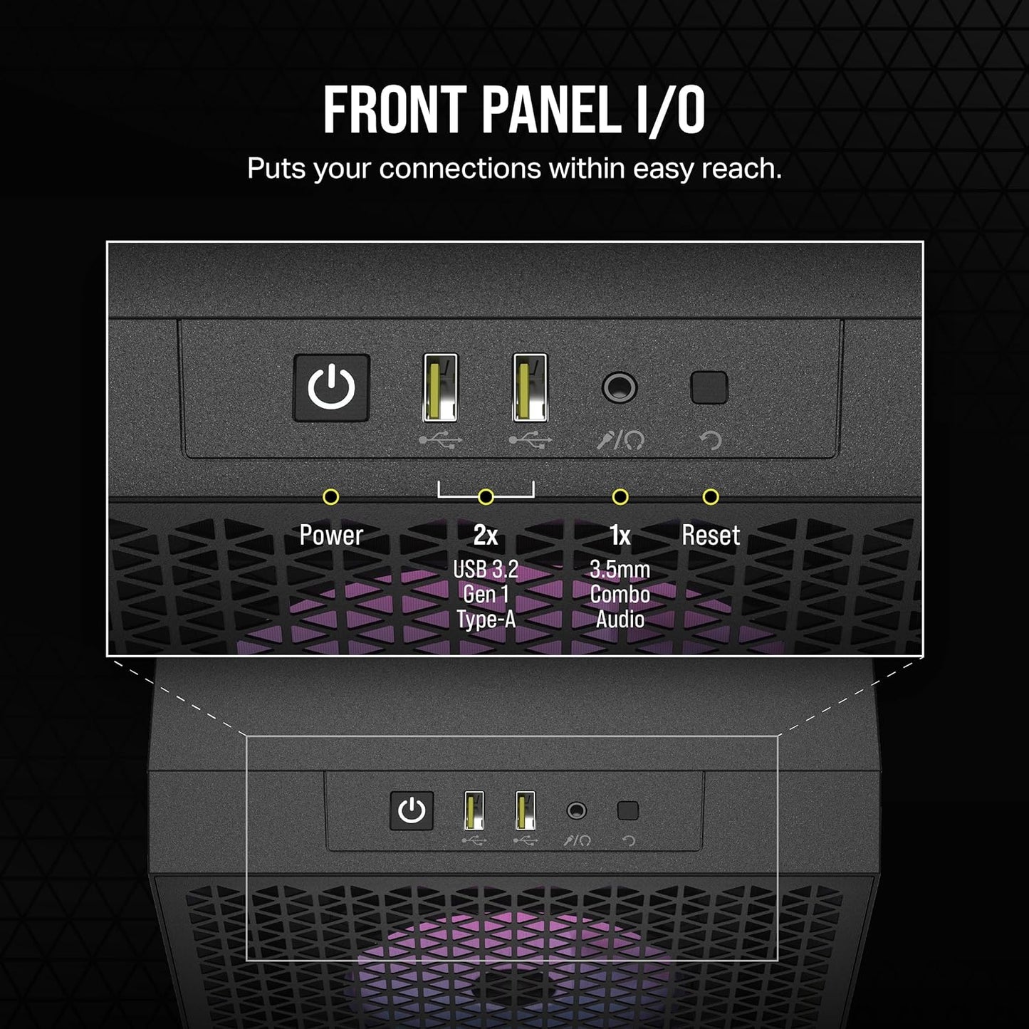 Corsair 3000D RGB Airflow Tempered Glass Mid-Tower ATX PC Case