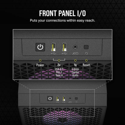 Corsair 3000D RGB Airflow Tempered Glass Mid-Tower ATX PC Case