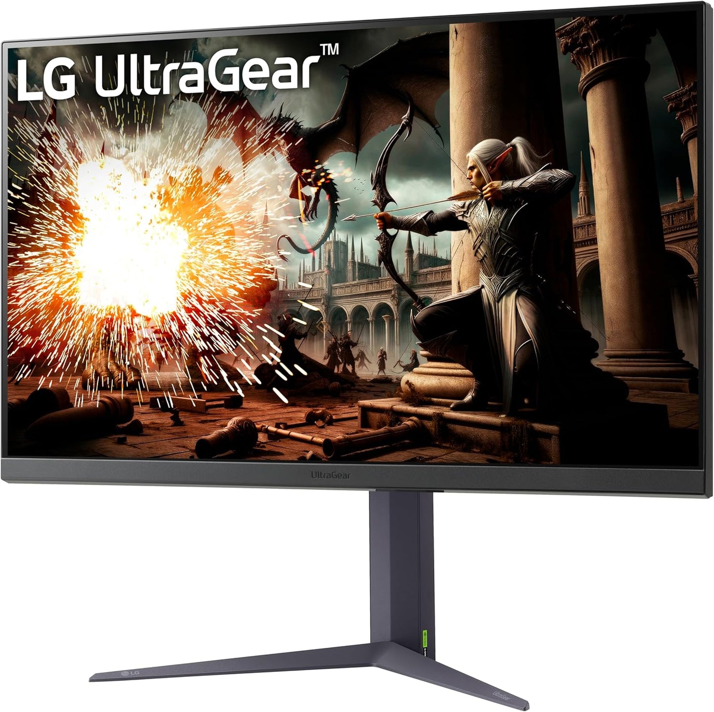 LG 32GS75Q-B Ultragear Gaming Monitor  32'' QHD 1440P HDR400 180Hz 1ms IPS