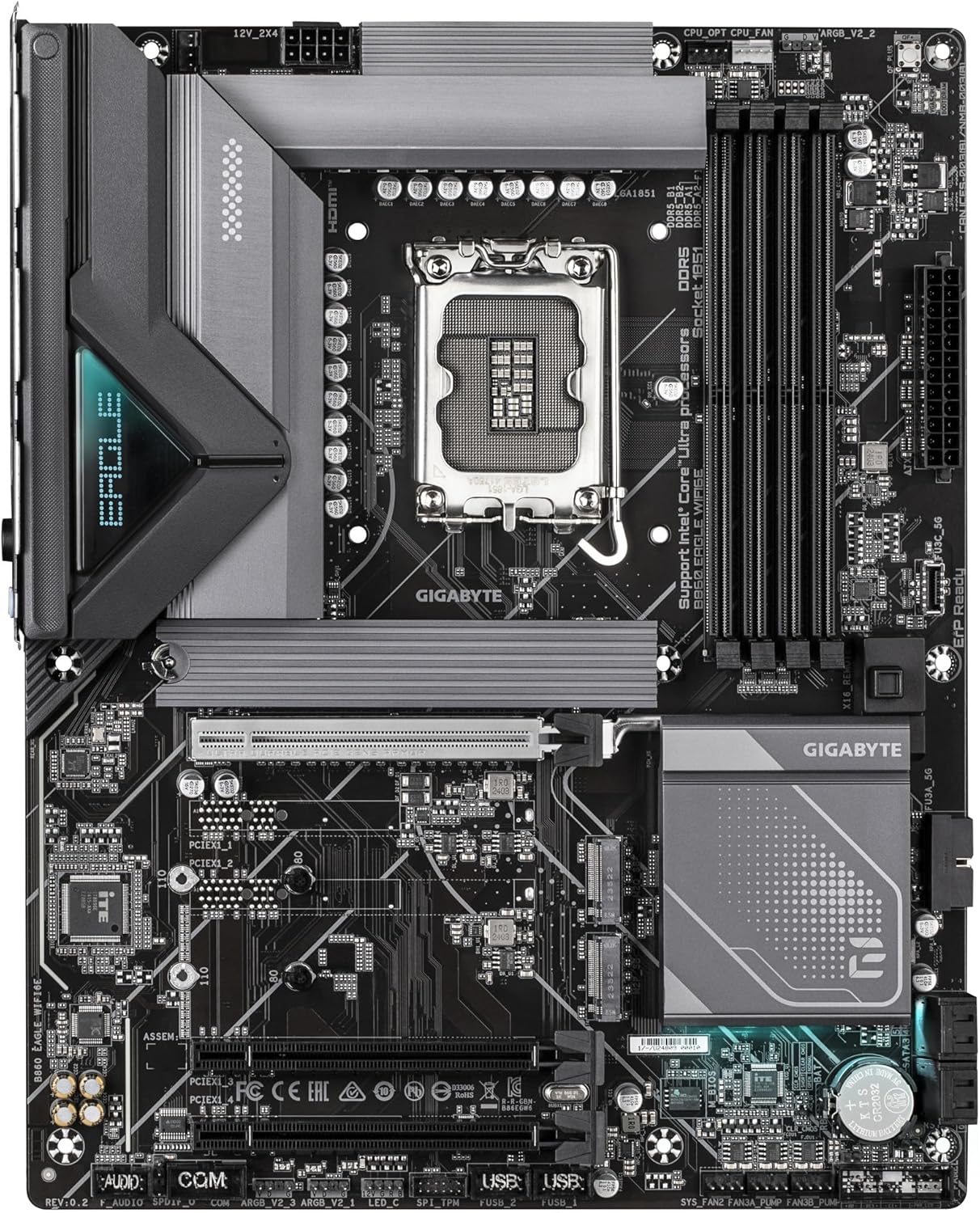 GIGABYTE B860 Eagle AX Wifi 6E DDR5 LGA 1851 (Intel Core Ultra 200)