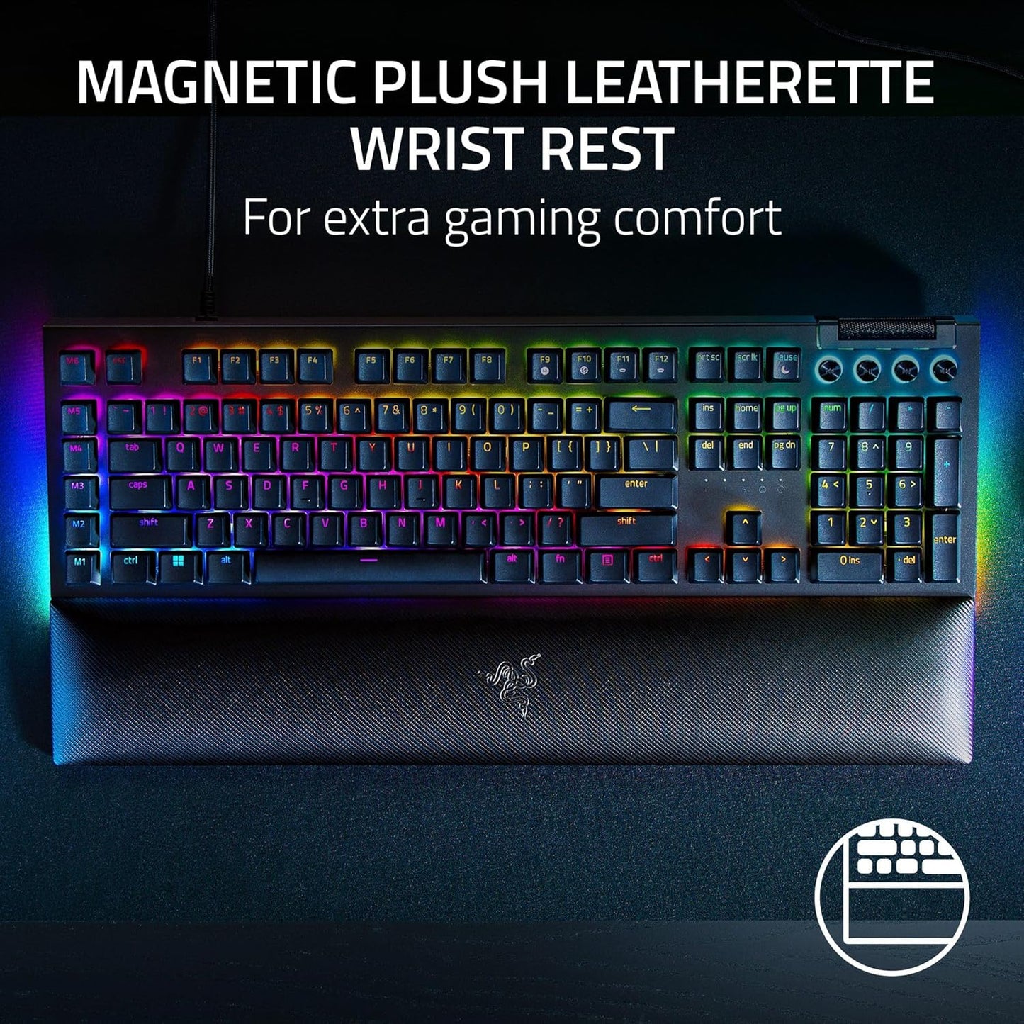 Razer Blackwidow V4 RGB USB Teclado Mecanico Yellow Switch