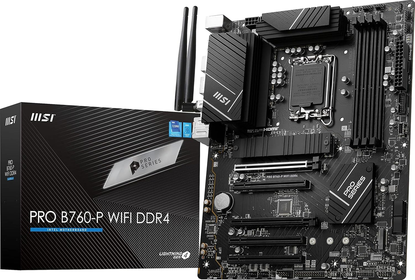 MSI PRO B760-P ProSeries WIFI DDR4 LGA 1700 (Intel 12th, 13th, 14th Gen)