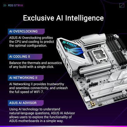 ASUS ROG Strix Z890-A Gaming Wifi 7 DDR5 LGA 1851 (Intel Core Ultra 200)