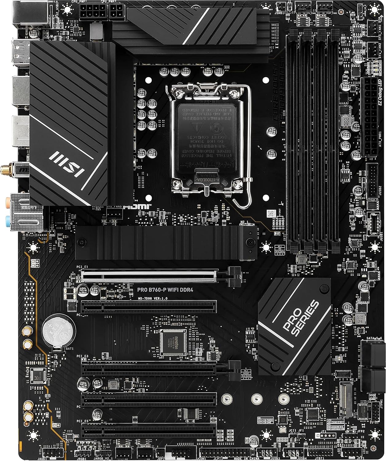 MSI PRO B760-P ProSeries WIFI DDR4 LGA 1700 (Intel 12th, 13th, 14th Gen)