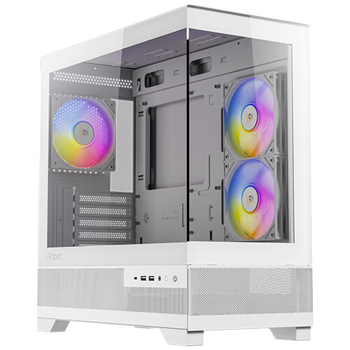 ANTEC CX500M ARGB White Mid-Tower Gaming Case Micro-ATX