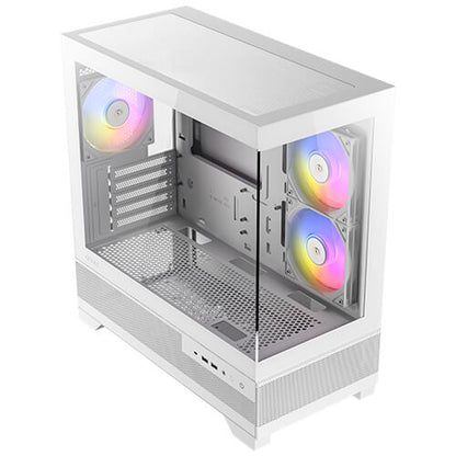 ANTEC CX500M ARGB White Mid-Tower Gaming Case Micro-ATX
